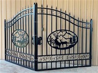 20' Bi-Parting Wrought Iron Gate