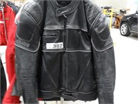 Rjays Leather Motorcycle Jacket Size 46