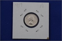 Dime 1959 Elizabeth II Coin