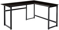 ZINUS Luke 53 Inch Black Metal Corner Desk