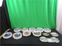 15 assorted decorative plates