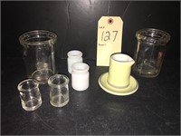ANTIQUE CREAMERS, MILK GLASS AND MORE