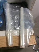 2 Rolls Of Partially Used Plastic Rolls, Light