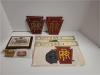 Pennsylvania Railroad Decals, Metal Signs, Nickel