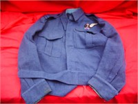 U162  R C A F  BLUE WOOL TUNIC MADE BY T. EATON CO