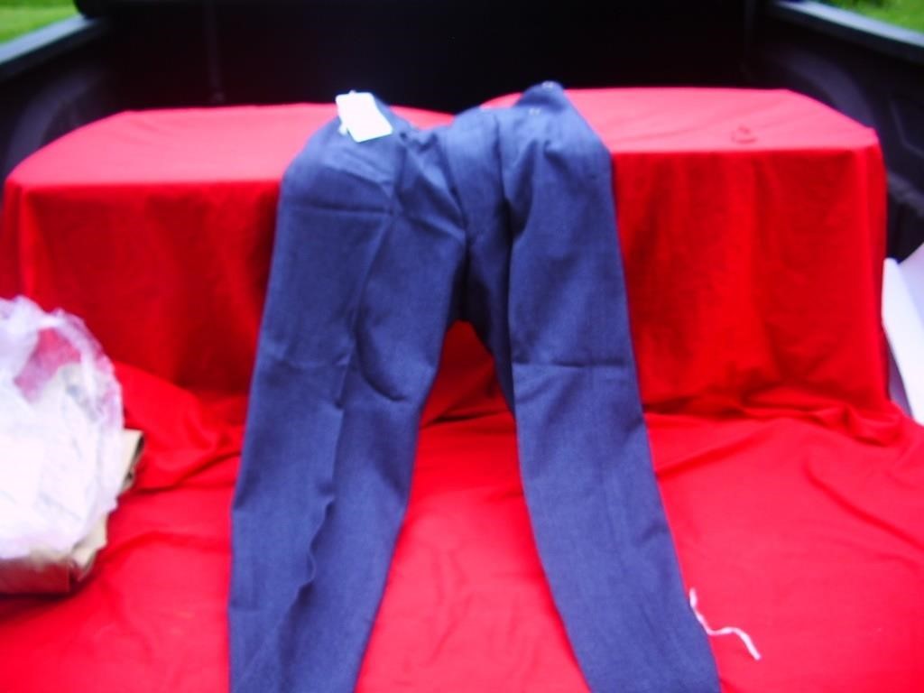 U161- R C A F  BLUE WOOL PANTS