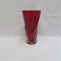 Vase - Glass- Ruby Red - Worn / Scratched