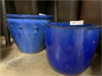 (2) Pottery Planters