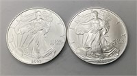 (2) 2003 Silver Eagles