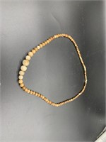 24" Mammoth ivory beaded necklace
