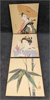 3 Mini Japanese Original Watercolors