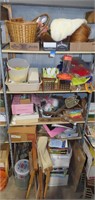 large lot of school and household items