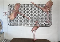 Bed Spring Flamingos Art By Freda Roussell & Karen