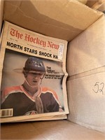 BOX LOT HOCKEY NEWS PAPERS