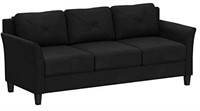 Lifestyle Solutions HRFKS3BK Grayson Sofa, Black