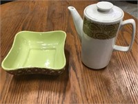 Ceramic Dish, Tea Pot