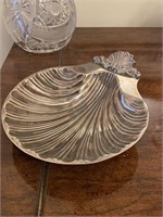 Silver Plated Clam Shell Serving Dish