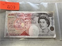 1994 ENGLAND 50 POUND CURRENCY NOTE