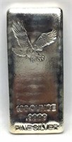 100 Ounce .9999 Fine Silver Eagle Bar