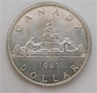 1963 SILVER CANADIAN DOLLAR