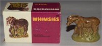 Vtg Wade Whimsies Porcelain Donkey Figurine w/ Box