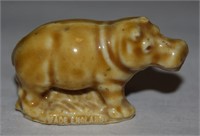 Vtg Wade Whimsies Porcelain Hippo Figurine