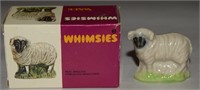 Vtg Wade Whimsies Porcelain Ram #40 Figurine w/