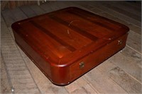 Bassett Furniture oak finish 2 drawer coffee table