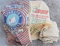 Vintage Feed Sacks: Hubbard's Sunshine, Felco +