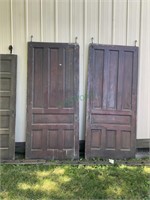 Vintage sliding doors 42” wide by 95” tall and