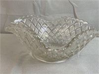 Clear Glass Diamond Design Bowl