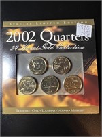 2002 24K Gold Plated Quarters