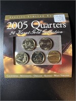 2005 24K Gold Plated Quarters