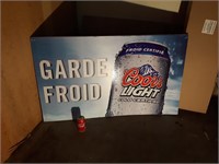 Coors Light coroplast sign (2 parts)