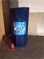 Excel blue hard plastic octogon display bin