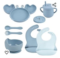 Silicone Baby Feeder Set (Blue)