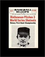 1961 Nu Card Scoops #477 Christy Mathewson EX