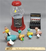 Cash Register Bank, Gumball Machine, Pull Toy