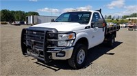 2012 Ford F350 SD XL 4X4 Flatbed Pickup
