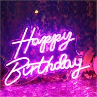 $46 LED Happy Birthday Neon Sign