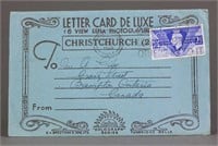 British 1948 2 and 1/2 D Stamp with Letter Card