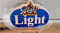 NOS Blatz light beer lighted advertising sign