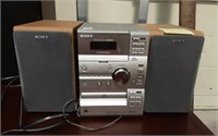 Sony tape cassette player with radio and CD
