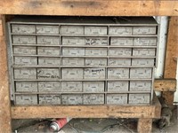 42 Drawer Hardware Cabinet & Contents