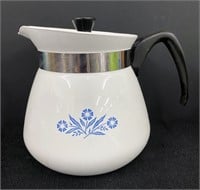 Vtg Corning Ware Cornflower 2-qt Teapot w/lid