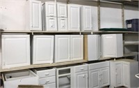 15 pc. White Merillat Kitchen Cabinets PBR