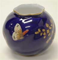 Royal Worcester Grainger & Co "butterfly" vase