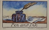 Vintage Pen and Ink Signed & Numbered Art 1988