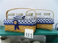 (2) Longaberger Carrying Baskets w/