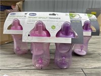 6 chicco sport spout trainer cups
